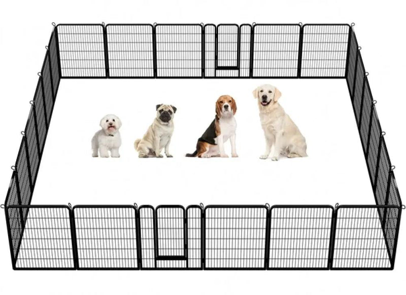 32x Panel Heavy Duty Dog Playpen Dog Pen by Yaheetech