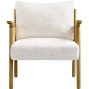 1 Pair Boucle Upholstered Accent Chair Lounge Chair by Yaheetech