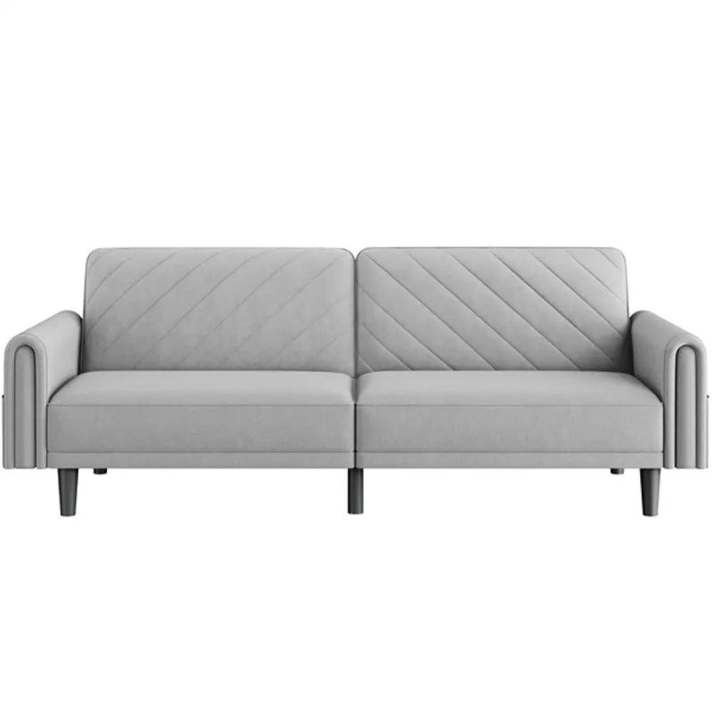 Convertible Sofa Bed Fabric 3-Seater Sofa Bed by Yaheetech