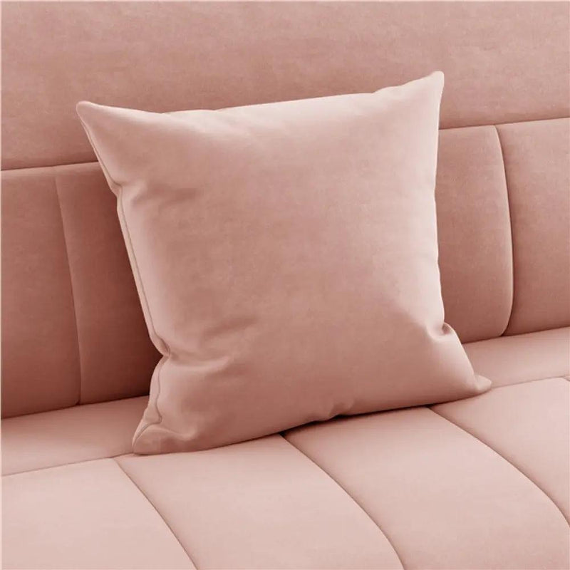 Upholstered Sofa Couch with Gold-tone Metal Arms and Legs by Yaheetech