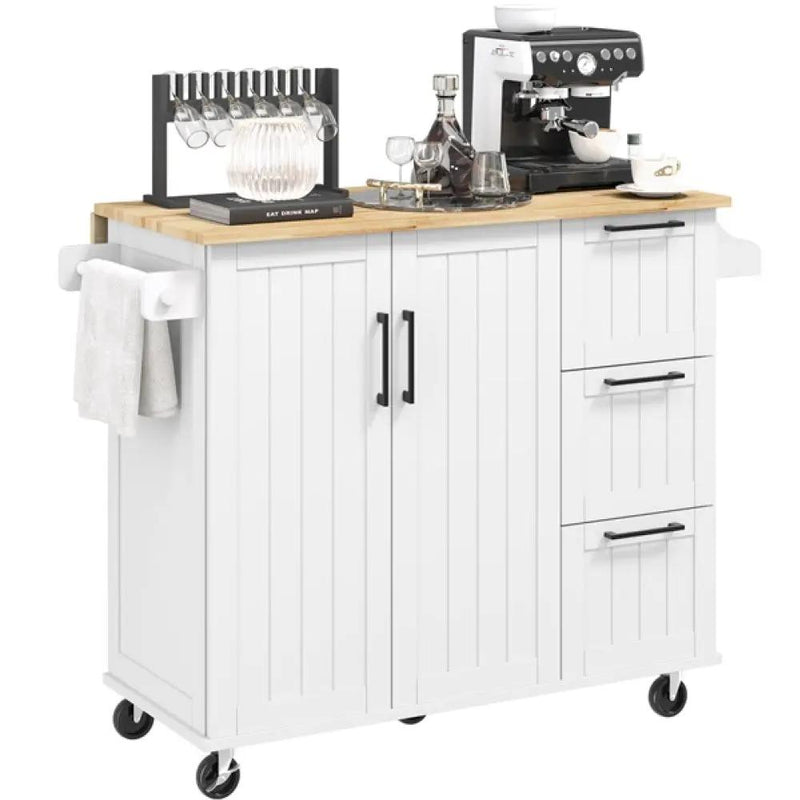 Kitchen Cart Kitchen Trolley by Yaheetech