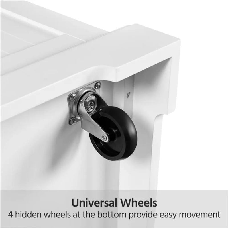 Rolling Kitchen Island Trolley Modern Storage Cabinet by Yaheetech