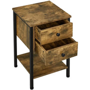 2-Drawer Side Table End Table Nightstand by Yaheetech