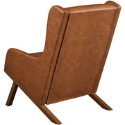 High Back PU Leather Accent Armchair by Yaheetech
