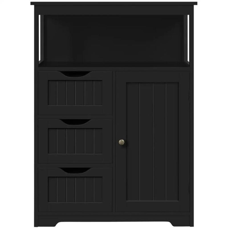 90cm Height Bathroom Floor Cabinet MDF Wooden Storage Organizer by Yaheetech