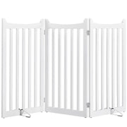 Indoor Pet Barrier for Doorway Dog Pen Wooden Pet Gate by Yaheetech