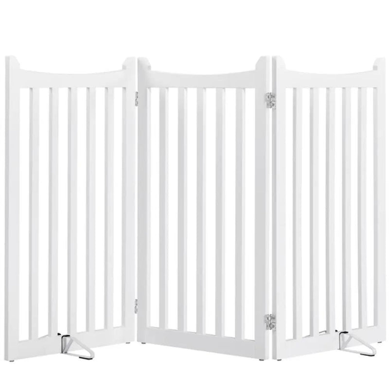 Indoor Pet Barrier for Doorway Dog Pen Wooden Pet Gate by Yaheetech