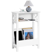 Slim End Table Modern Sofa Table by Yaheetech