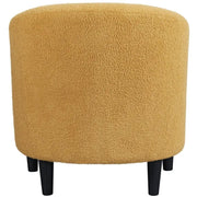 Boucle Club Chair Accent Barrel Chair by Yaheetech