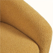 Boucle Club Chair Accent Barrel Chair by Yaheetech