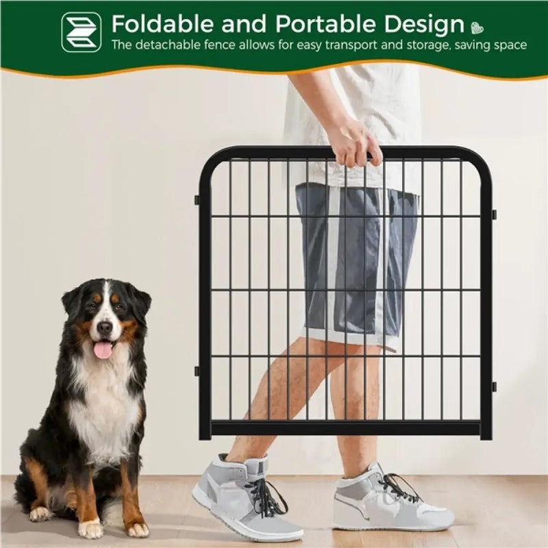 12 Panels Dog Playpen Metal Pet Pen by Yaheetech