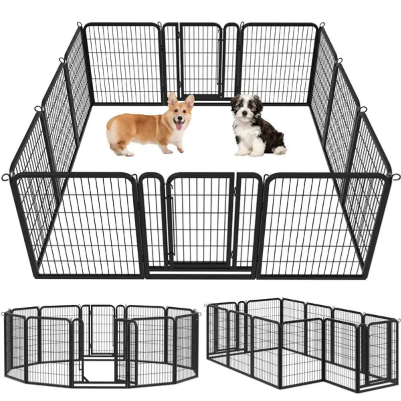 12 Panels Dog Playpen Pet Pen by Yaheetech