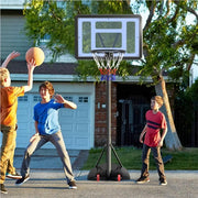 7.2-9.2FT Height-Adjustable Basketball Hoop System by Yaheetech