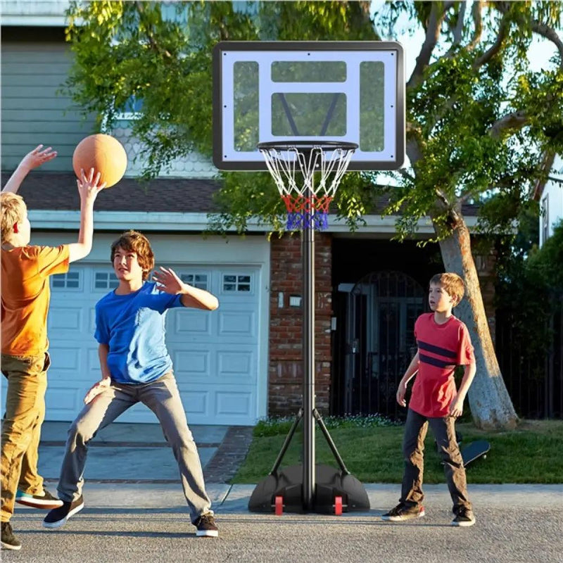 7.2-9.2FT Height-Adjustable Basketball Hoop System by Yaheetech