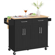 Kitchen Trolley Kitchen Island on Wheels Kitchen Cart by Yaheetech