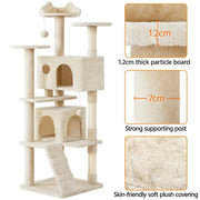 Cat Tree Cat Tower w/ Condos & Dangling Balls & Scratching Posts & Platforms by Yaheetech