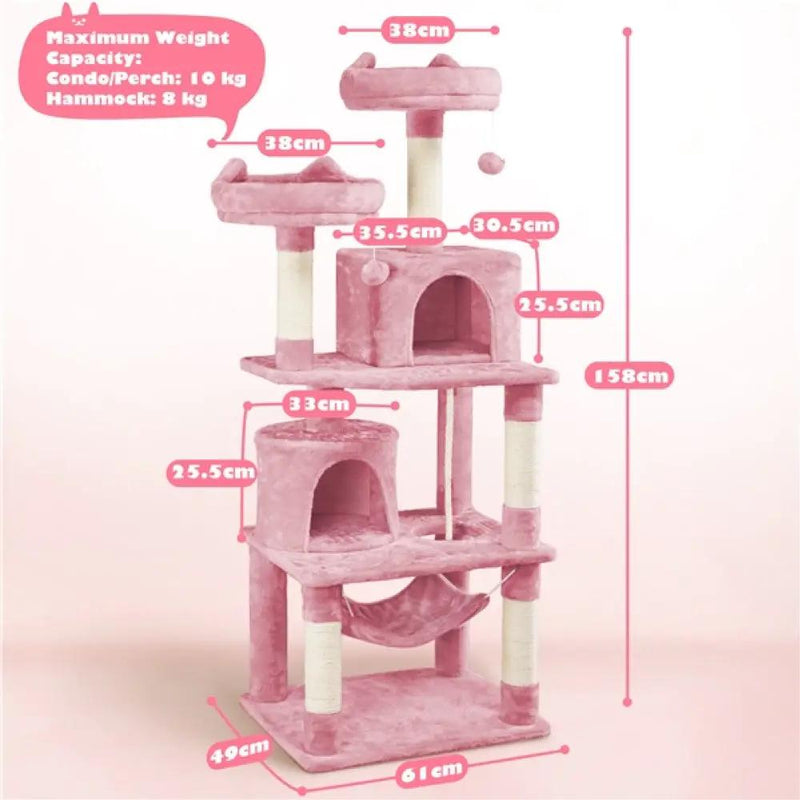 Multi Level Cat Tree Cat Tower Kitten Condo by Yaheetech