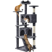 158cm 158cm Tall Cat Tree Condo Kitten Tree Tower by Yaheetech