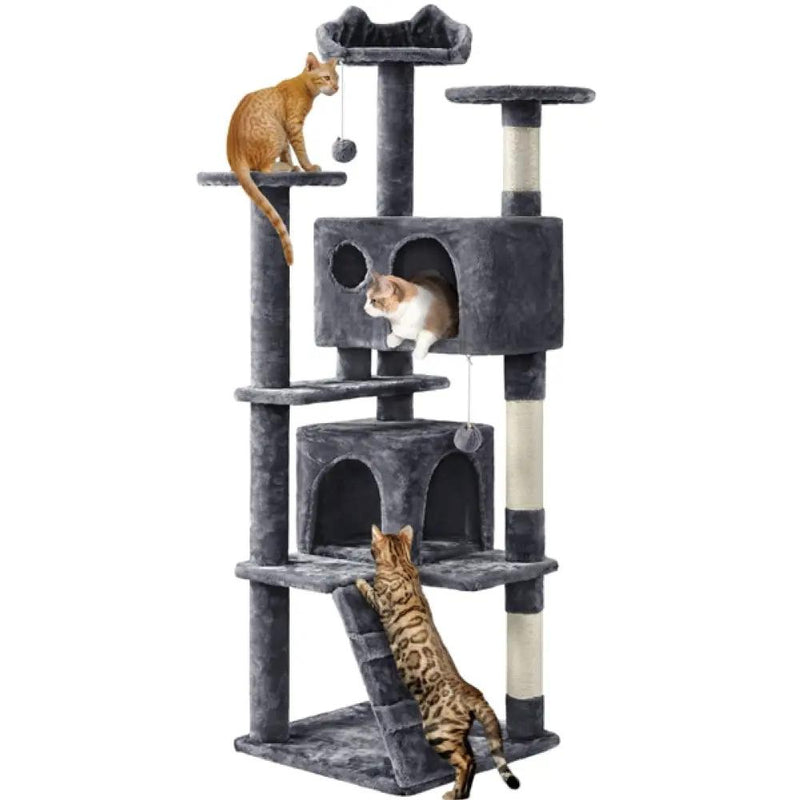 158cm 158cm Tall Cat Tree Condo Kitten Tree Tower by Yaheetech