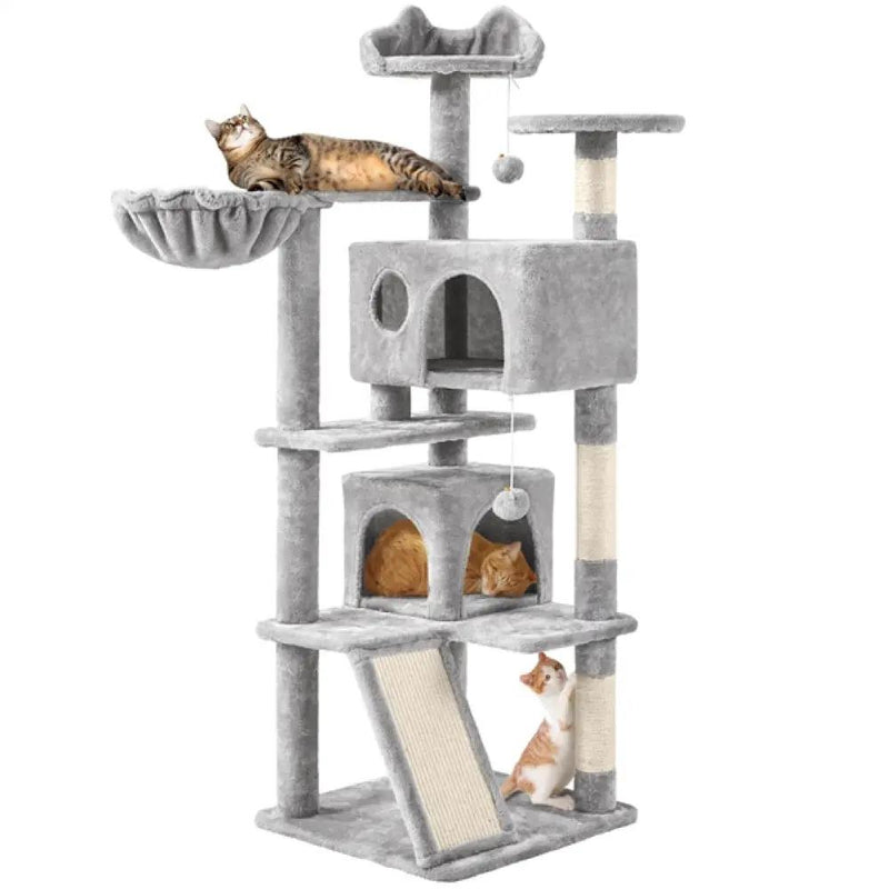 146cm Height Cat Tree Condo Kitten Tree Tower by Yaheetech