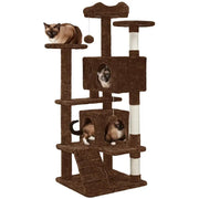 Yaheetech Multilevel Cat House Cat Tree Cat Tower Multilevel Cat House Cat Tree Cat Tower