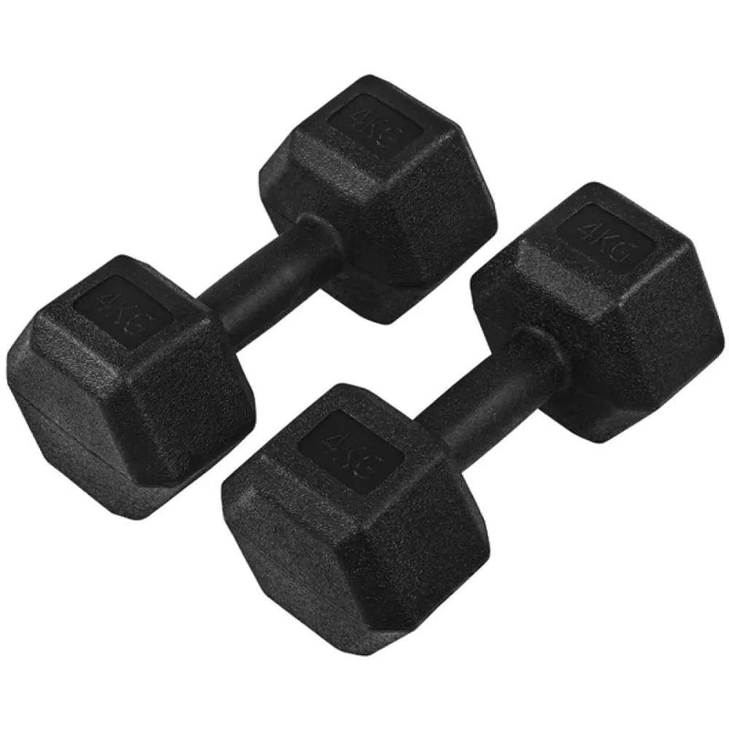 2x4kg (Sold in Pair) Hex Dumbbells Set by Yaheetech