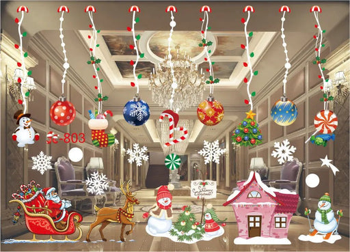 Xmas Window Clings Decoration by salelink.co.nz