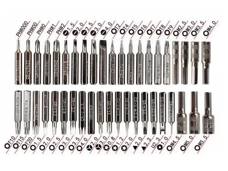 45 in 1 Set Precision Torx Screw Driver Repair Phone Laptop Tools Tweezers by dealonline.co.nz