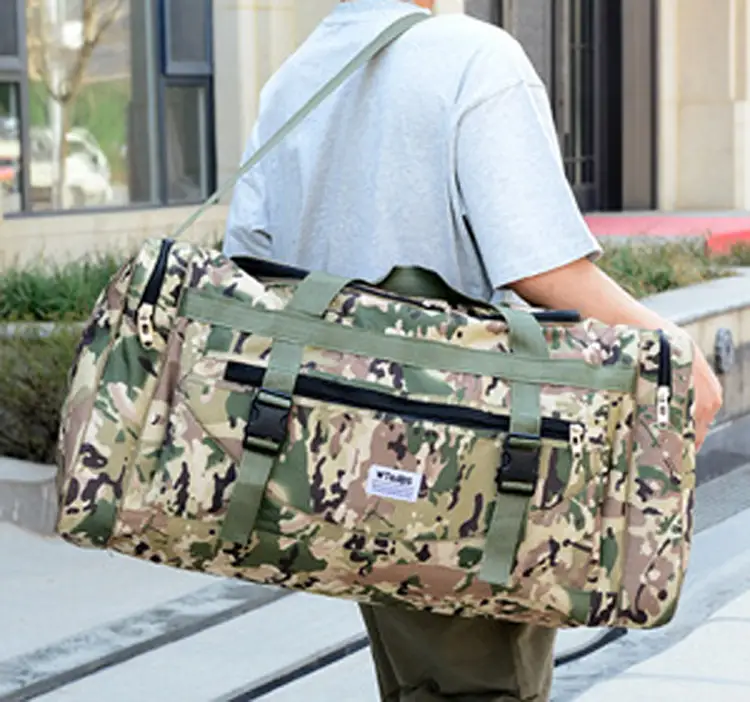 Ecotrek Large 79L Duffel Tote Travel Bag - Camouflage Weekend Luggage KX59401 by ECOTREK
