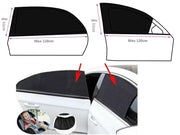 4pcs/set Car Front & Rear Side Window Sun Shade Cover Visor Mesh Shield Sunshade by dealonline.co.nz