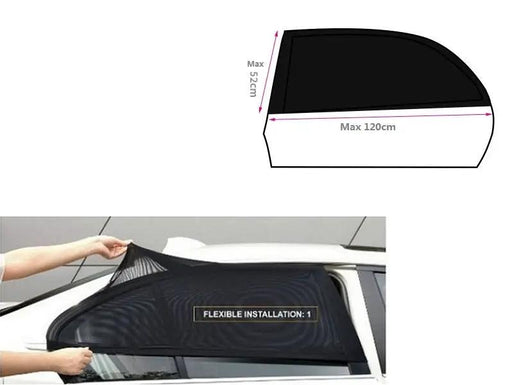 2*Car Side Rear Window Sun Visor Shade Mesh Cover Shield Sunshade UV Protector by dealonline.co.nz