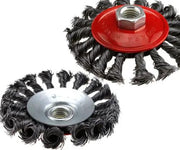 4x Twist Knot Wire Wheel disc & Cup Brush Set Kit for Angle Grinder M14 Crew by salelink.co.nz