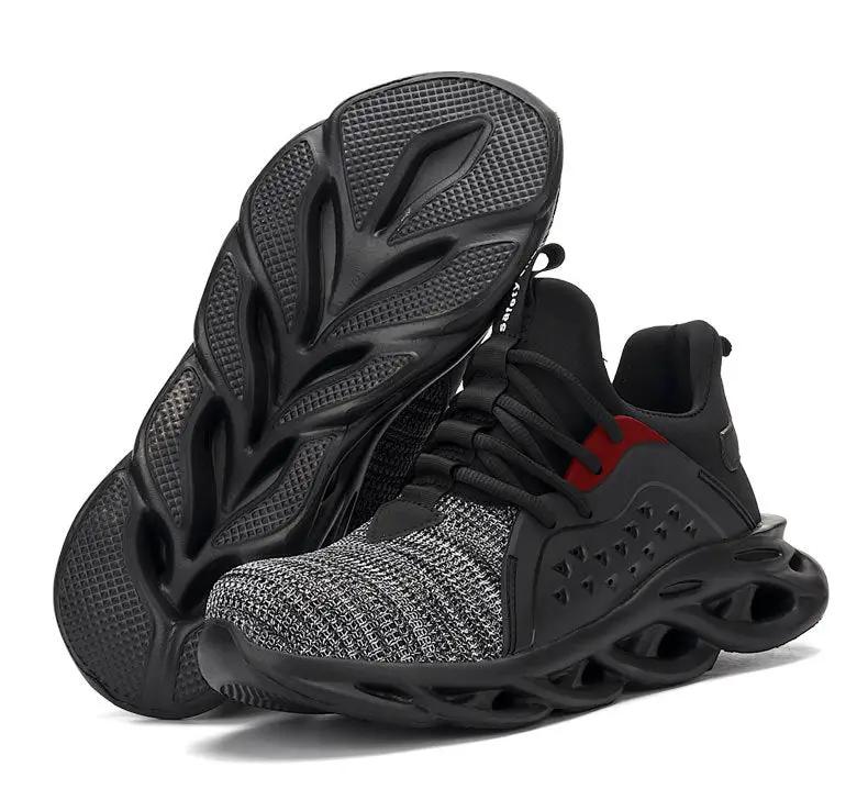 Steel Toe Work Shoes Safety Sneakers Industrial Shoes Lightweight Puncture Proof by dealonline.co.nz