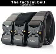 Tactical Belt Military Hiking Nylon Web Rigger Work Belts Heavy-Duty Quick-Relea by dealonline.co.nz