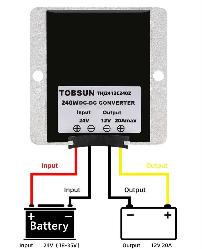 DC/DC Converter Regulator 24V Step Down To 12V 20A 240W by salelink.co.nz