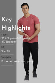 Sleek T-shirt Deep Red by Fuaark Nz