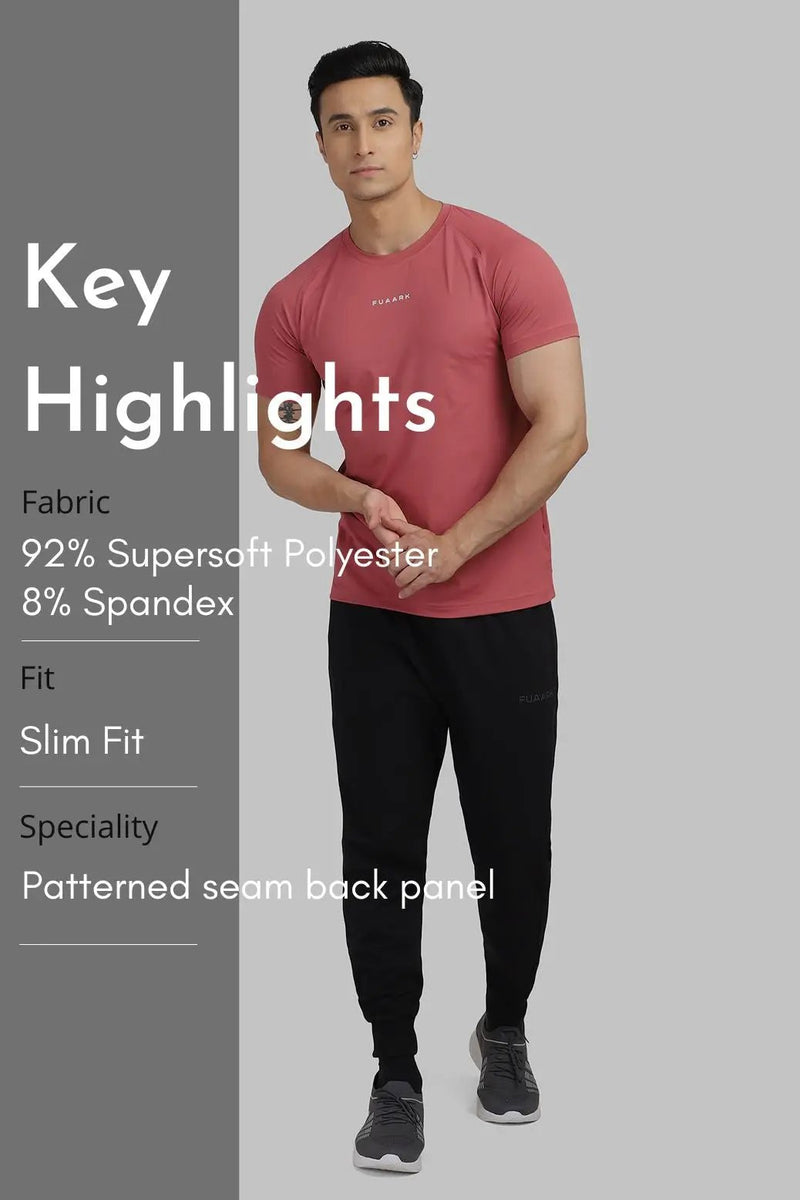 Sleek T-shirt Deep Red by Fuaark Nz
