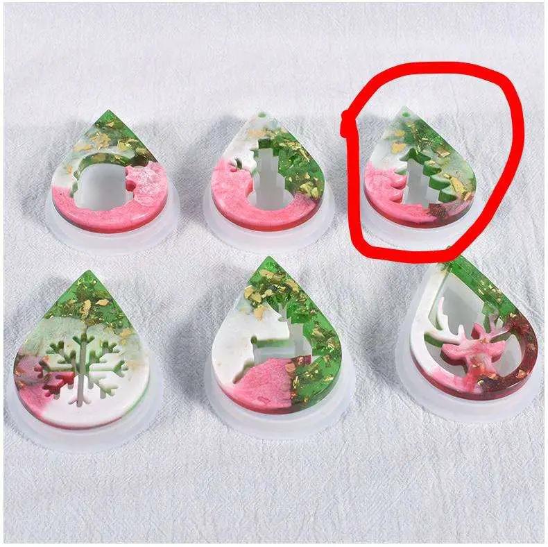 Christmas Pendant Moulds - 07 by Resin Art NZ