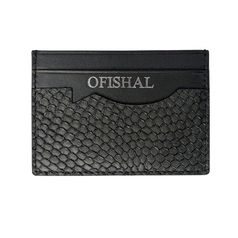 Fish Leather Card Holder Wallet by Ofishal