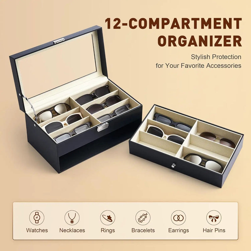 Sunglasses Organizer with 12 Slots by salelink.co.nz