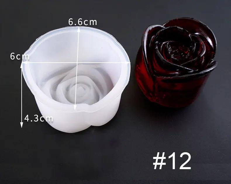 3D Flower Shaped Silicone Moulds Fondant Mould for Resin Art Chocolate Cake Handmade Soap Mould Candy Making Pastry Candle by Resin Art NZ