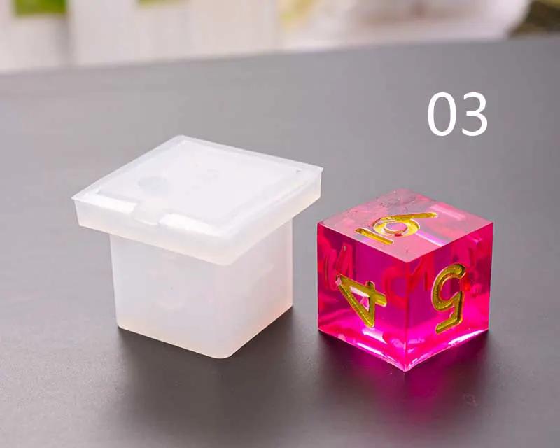 Dice Silicone Resin Casting Moulds Multiple Shapes Polyhedral Dice Moulds for Resin Lovers Table Games DIY Making by Resin Art NZ