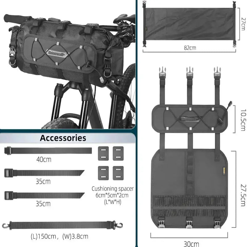 12L Waterproof Bike Handlebar Bag (different sets available) by Habicare