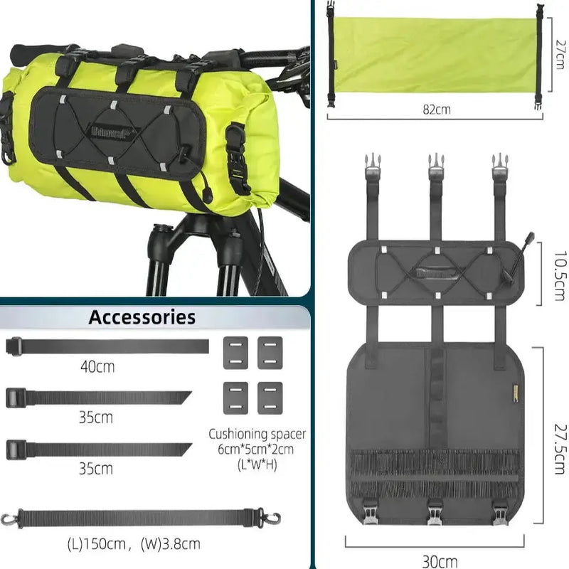 12L Waterproof Bike Handlebar Bag (different sets available) by Habicare