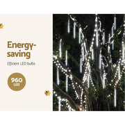 SportZone.co.nz Occasions > Christmas > Outdoor Decorations & Lights 12M Christmas Lights Icicle Light 960 LED Falling Metor Jingle Jollys 12M Christmas Lights Icicle Light 960 LED Falling Metor Jingle Jollys