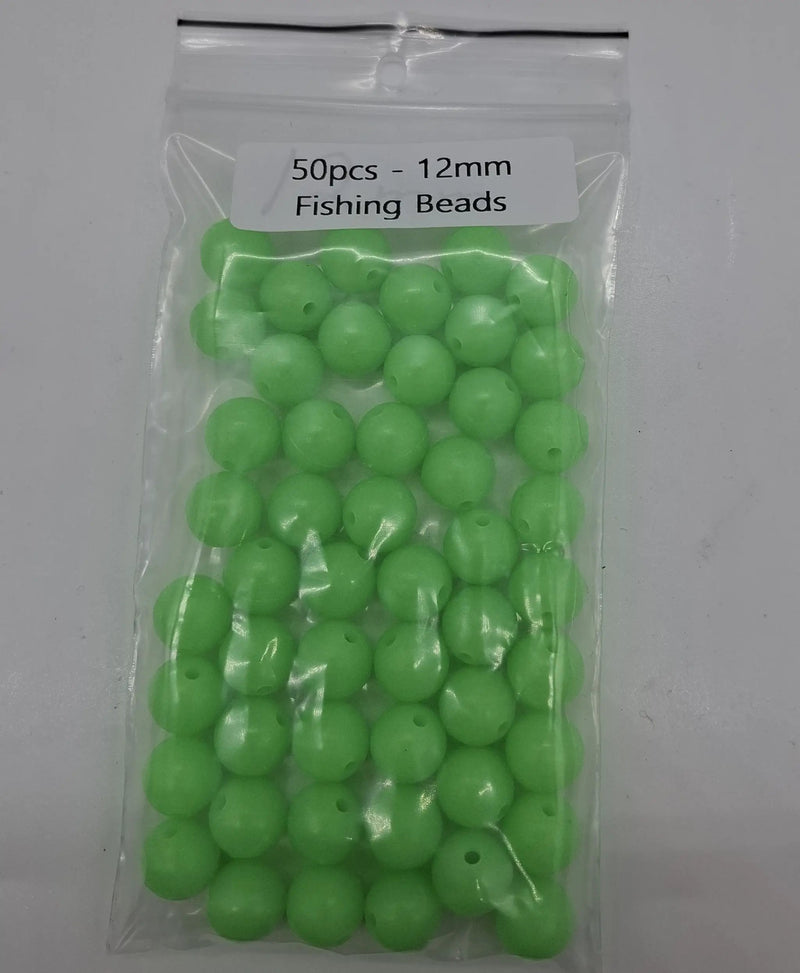 Meanfish Round Lumo Fishing Beads 12mm – Bulk Pack of 50 by NZ Diver