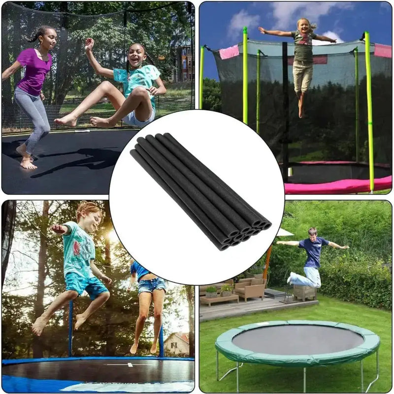12 Piece Trampoline Pole Protector Foam Sleeves by Habicare