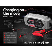 SportZone.co.nz Auto Accessories > Auto Accessories Others 12V Automatic Car Battery Charger 6V 3.5Amp Vehicle Truck Chargers AGM 12V Automatic Car Battery Charger 6V 3.5Amp Vehicle Truck Chargers AGM