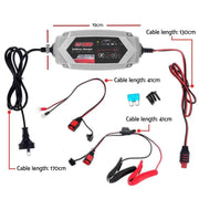 SportZone.co.nz Auto Accessories > Auto Accessories Others 12V Automatic Car Battery Charger 6V 3.5Amp Vehicle Truck Chargers AGM 12V Automatic Car Battery Charger 6V 3.5Amp Vehicle Truck Chargers AGM