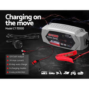 SportZone.co.nz Outdoor Recreation > Camping > Batteries & Generators 12V Automotive Car Battery Charger 24V 7Amp Vehicle Truck Chargers AGM 12V Automotive Car Battery Charger 24V 7Amp Vehicle Truck Chargers AGM